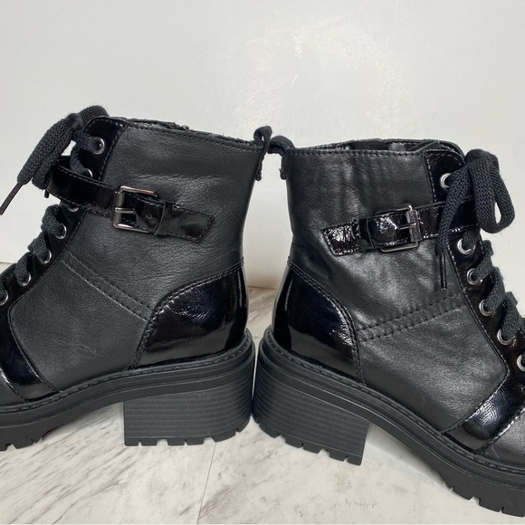 Naturalizer Jac Lace Up Black Leather Boot 7M - Picture 8 of 14